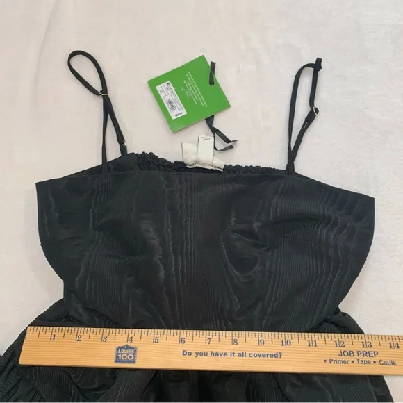 Kate spade Elegant Black Tiered Dress spaghetti strap xxs new with tags - Picture 6 of 8